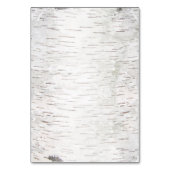 White Paper Birch Tree Bark Rustic Wood Wedding Kaart (Achterkant)