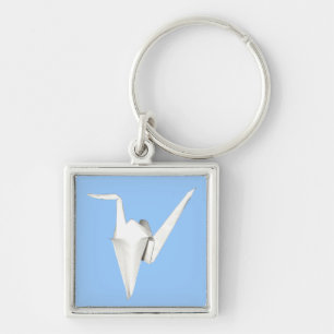 White Paper Crane Sleutelhanger