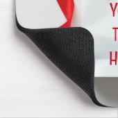 White Paper Gift Bag With Ribbons Muismat (Hoek)