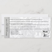 White Paris Mariage Boarding Pass Invitation (Dos)