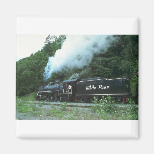 White Pass and Yukon in White Pass out Skagway Magneet (Voorkant)