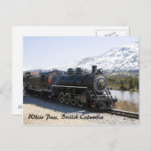 White Pass Train dans la carte postale de neige (Devant / Derrière)