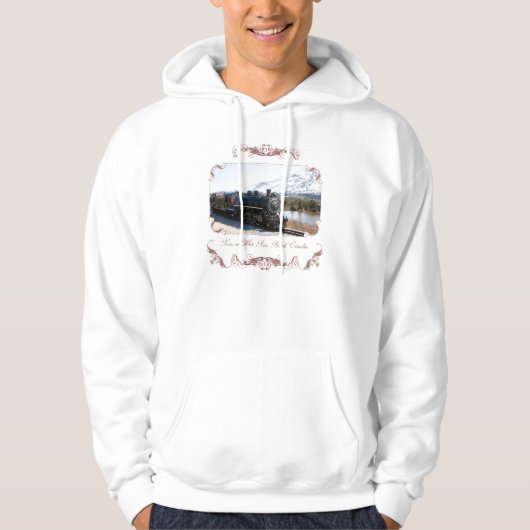 White Pass Train in een sweatshirt met een sneeuwk (Voorkant)