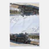 White Pass Train Serviette de cuisine (Vertical)