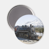 White Pass Trein in Sneeuwmagneet Magneet (Voorkant / Achterkant)