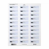 White Pass Trein retouradres labels (Full Sheet)