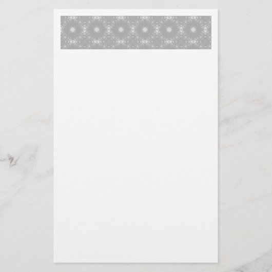 White Pattern Briefpapier (Voorkant)