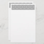 White Pattern Briefpapier (Voorkant / Achterkant)