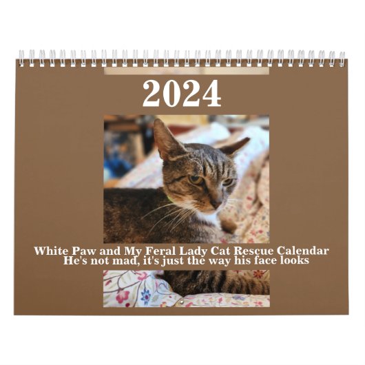 White Paw et My Feral Lady 2024 Calendrier (Protection)