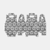 White Paw Print Aangepaste Waterverf Aangepaste te Bedankdoosjes (Uitgevouwen)