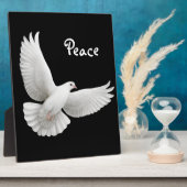 White Peace Dove  Plaque Fotoplaat (Zijkant)