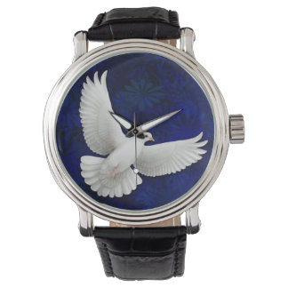 White Peace Dove Watch Horloge