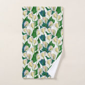 White Peace Lily Bad Handdoek (Handdoek)
