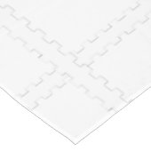 White Peace Wreath Holiday Monogramme Nappe (Angle)