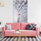 White Peacock Canvas Afdruk (Insitu (Woonkamer))