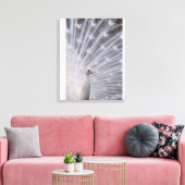 White Peacock Canvas Afdruk (Insitu (Woonkamer))