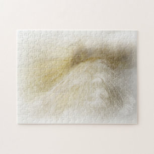 White Peacock Jigzaag Puzzle Legpuzzel