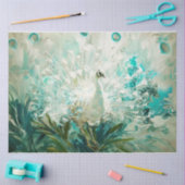 White Peacock Tissuepapier (Craft)