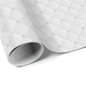 White Pearl Stud Quiled Cadeaupapier (Rol Hoek)