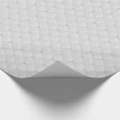 White Pearl Stud Quilted Cadeaupapier (Hoek)