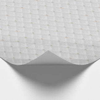 White Pearl Stud Quilted Cadeaupapier