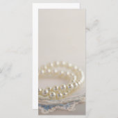 White Pearls and Blue Lace Wedding Program Programma (Voorkant / Achterkant)