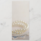 White Pearls and Blue Lace Wedding Program Programma (Voorkant)