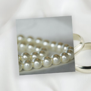 White Pearls Wedding Kaart