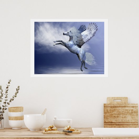 White Pegasus Print (Keuken)