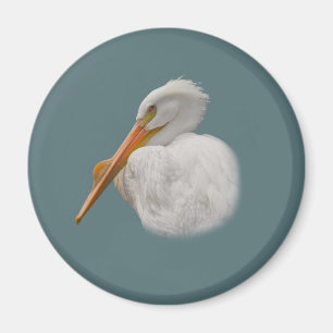 White Pelican Magnet Magneet