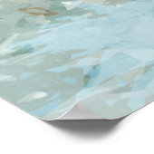 White Pelicans and Black Cormorant Abstract Poster (Hoek)