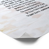 White Peonies 11 Table Wedding Seating Chart Poster (Hoek)