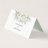 White Peonies, Roses et Eucalyptus Floral Place (Back)