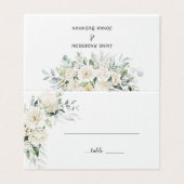 White Peonies, Roses et Eucalyptus Floral Place (Outside Unfolded)