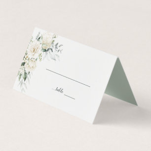 White Peonies, Roses et Eucalyptus Floral Place