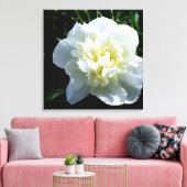 White Peony Canvas Afdruk (Insitu (Woonkamer))