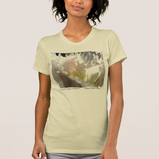 White Peony Design T-shirt