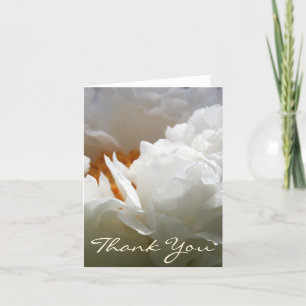 White Peony Floral Photography Bedankt