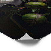 White Peony Flowers Art Imprimer Poster (Coin)