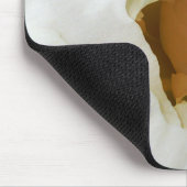 White Peony Mousepad Muismat (Hoek)