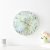 *~* White Peony Photo with Blue Tinge Grote Klok (Huis)