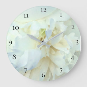 *~* White Peony Photo with Blue Tinge Grote Klok