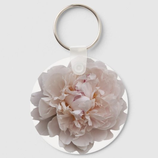 White Peony Sleutelhanger (Voorkant)