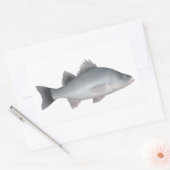 White Perch Rechthoekige Sticker (Envelop)