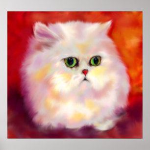 White Persian Cat Fine Art Print