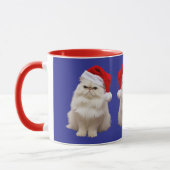 White Persian Christmas Mug (Gauche)