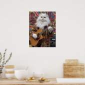 White Persian Rocker Poster (Keuken)