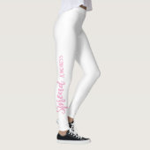 White Personalized Leggings Spread Kindness (Droite)