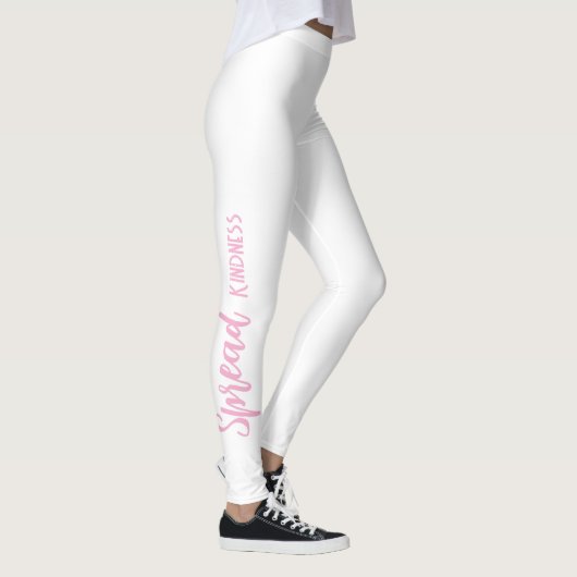 White Personalized Leggings Spread Kindness (Rechts)