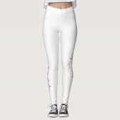 White Personalized Leggings Spread Kindness (Devant)